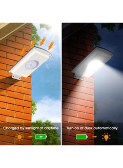 Generic Malitupy Solar Street Lights Outdoor, Cool White/Warm White Solar Street Light Dusk to Dawn/Motion Sensor, 1300LM IP65 Waterproof, Dimmable Remote Control Solar Street Light for Yard Path Driveway  - Image 4