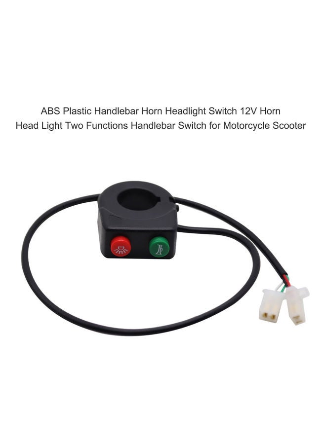 Loquat ABS Plastic Handlebar Horn Headlight Switch - Image 5