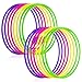Hymaz Exercise Hoops for Kids 8 Pack Detachable Size Adjustable Toy Color Hoop Rings for Outdoor Gymnastic Dog Agility Equipment Sports Party Games - Image 3