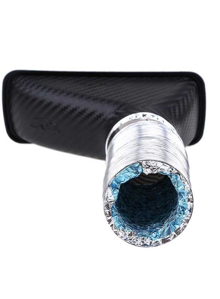 general Car universal air intake horn front bumper carbon fiber texture air intake guide vent modification for naturally aspirated or turbo large air vent - Image 3