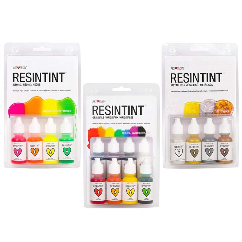 ArtResin ResinTint Liquid Pigment NonToxic NonFlammable Complete Set Bundle 16 Colors - Image 2