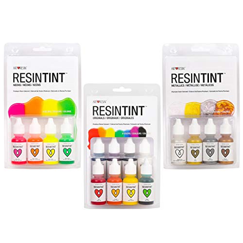 ArtResin ResinTint Liquid Pigment NonToxic NonFlammable Complete Set Bundle 16 Colors - Image 1