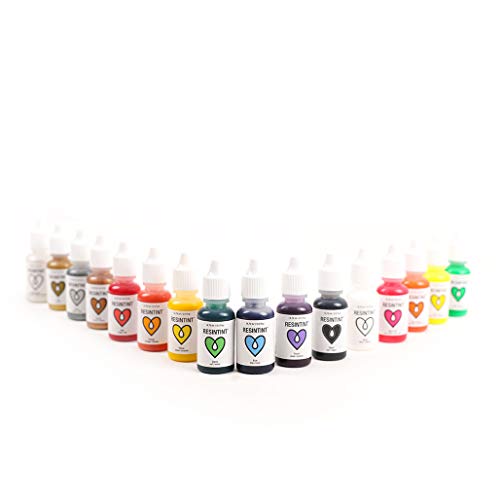 ArtResin ResinTint Liquid Pigment NonToxic NonFlammable Complete Set Bundle 16 Colors - Image 3