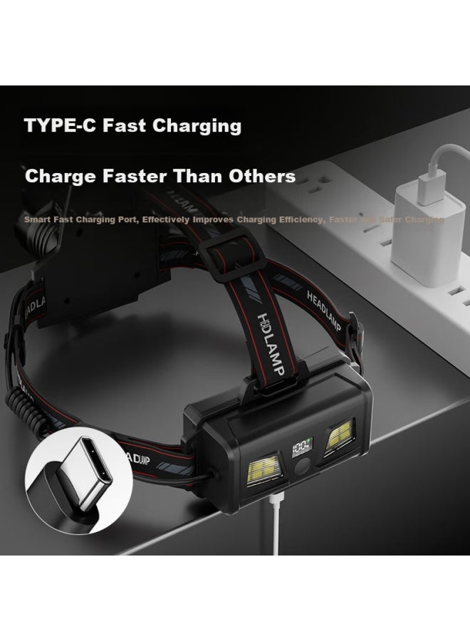 Tianhuo Rechargeable High-brightness Headlamp Waterproof Long-lasting Sensor Headlight For Fishing Military Night Use Outdoor - Image 5