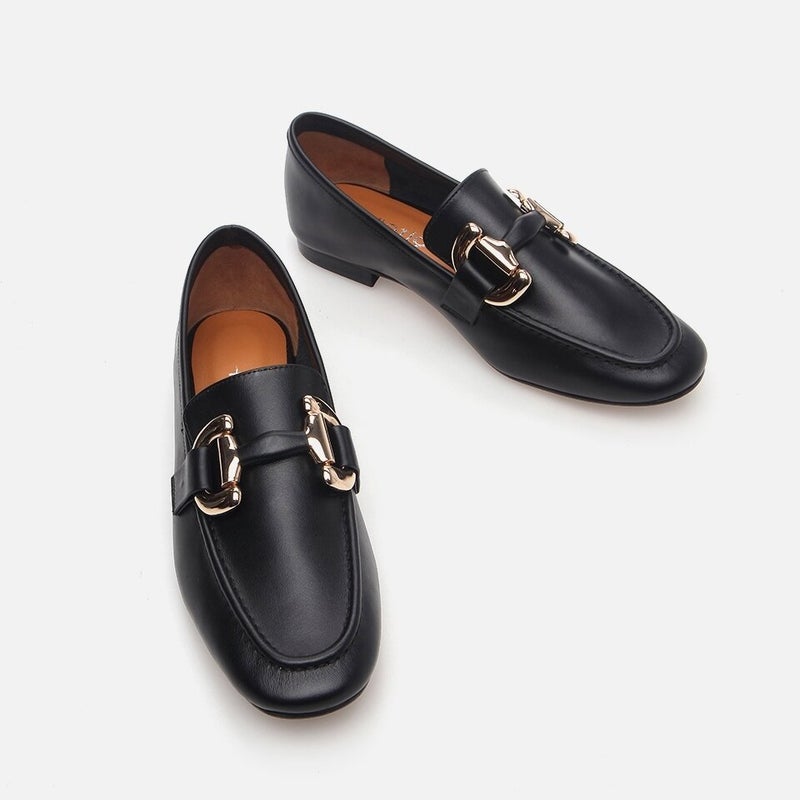 Hotiç 01AYH283290A100 GENUINE Leather Black Women's Loafer  - Image 4