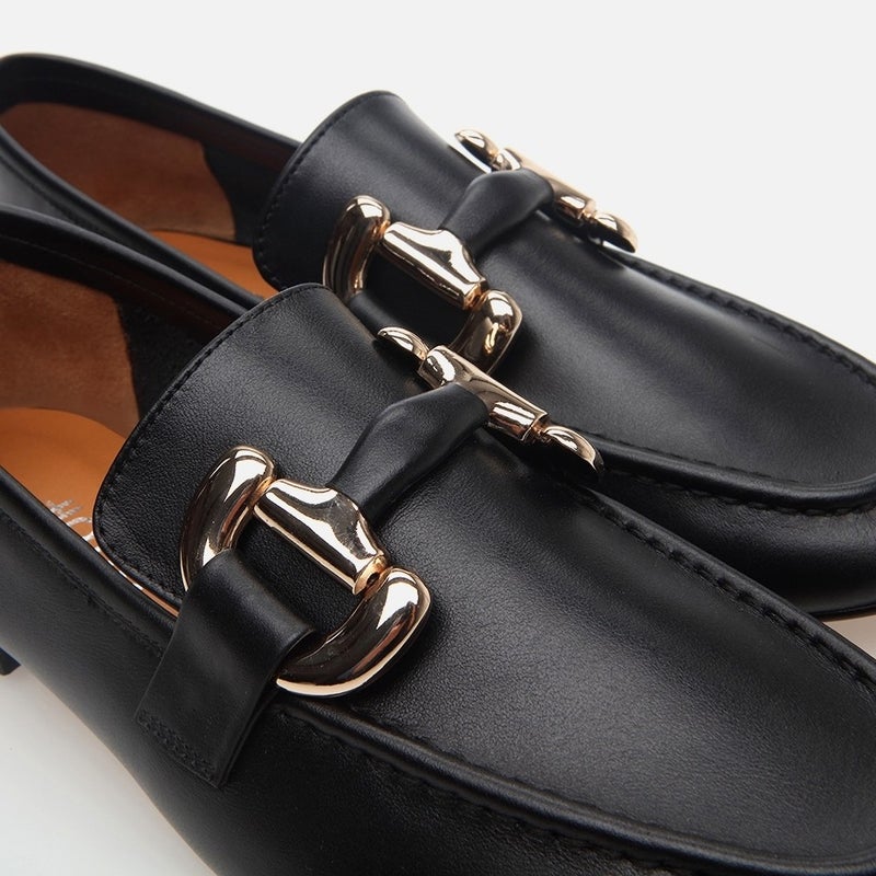 Hotiç 01AYH283290A100 GENUINE Leather Black Women's Loafer  - Image 2