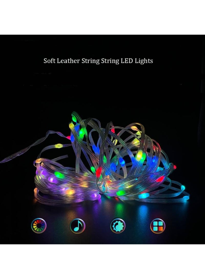 Generic 100 LED Fairy Strip Lights with Remote and App Control, Curtain Lights Remote Control Multi Lighting Modes 10M USB Plug String Light Wedding Patio Garden Wall Decorations Home Garden Bedroom Outdoor Indoor  - Image 3