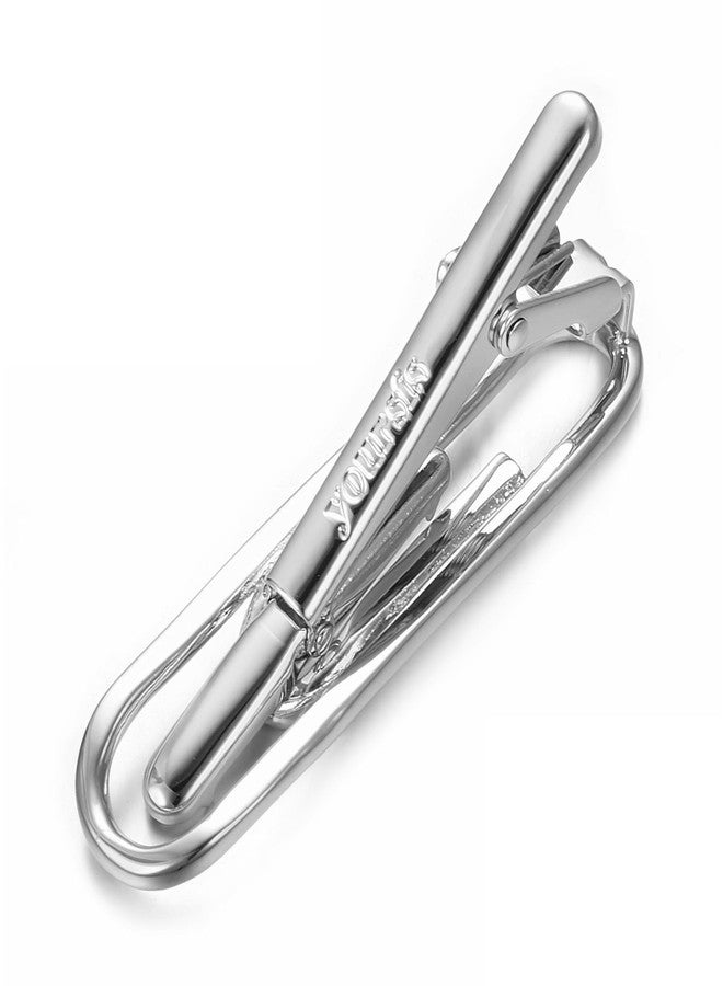 Yoursfs Silver Paperclip Tie Clips For Men Novelty Skinny Paper Clip Tie Pin for Holiday Wedding Party Men Personalized Jewelry - Image 5