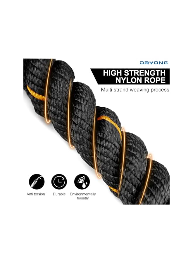 DAYONG Weighted Jump Rope-3M, Heavy Fitness Skiping Ropes For Adult, Strength Training Rope For Home Gym, Core Training, Endurance, Building Muscle And Aerobic. - Image 3