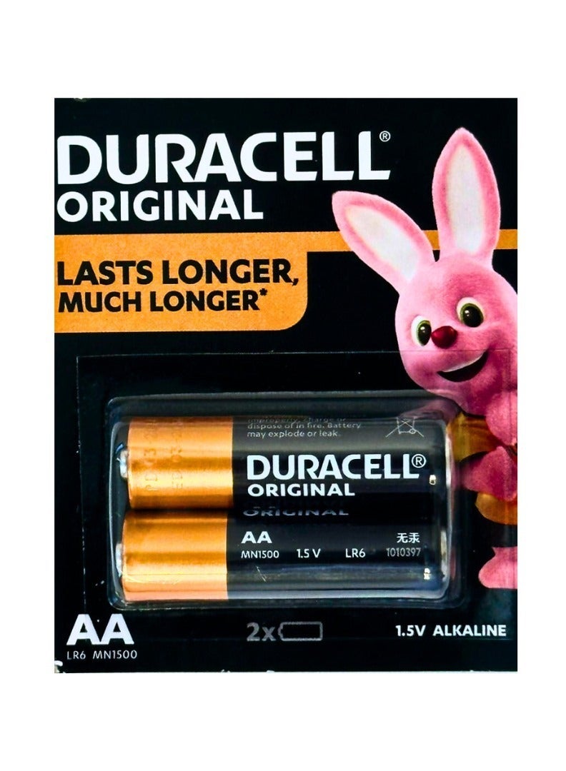 دوراسيل بطاريات دوراسيل AA اصبع سريعة في تشغيل الأجهزة ولديها ضعف الطاقة المتوفرة بكمية قطعتين في العبوة آمنة للأجهزة ولا تسبب التلف أو الفشل فهي متينة وتحافظ على شكلها وتمنحك أفضل النتائج في كل مرة
