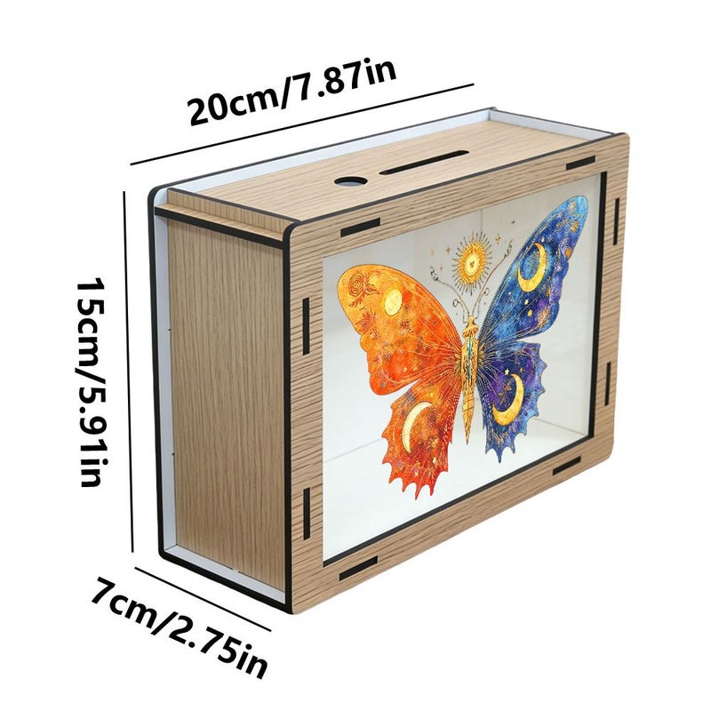Wooden Piggy Bank With Counting Table For Coins And Bills - Image 4