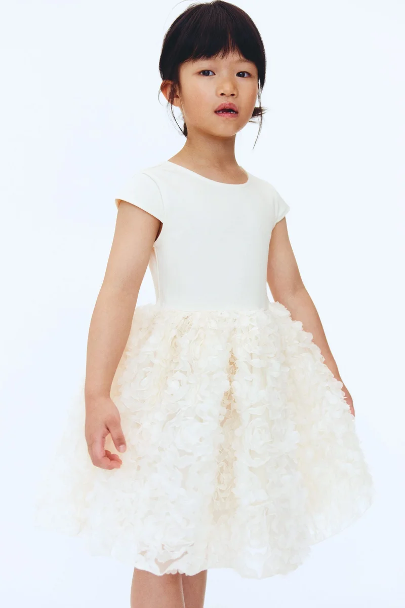 H&M  Floral-appliquéd dress for Women | Best Price UAE