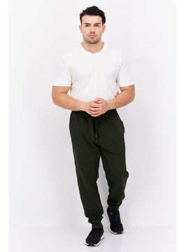 Legend Men Regular Fit Solid Jogger Pants, Olive  - Image 4