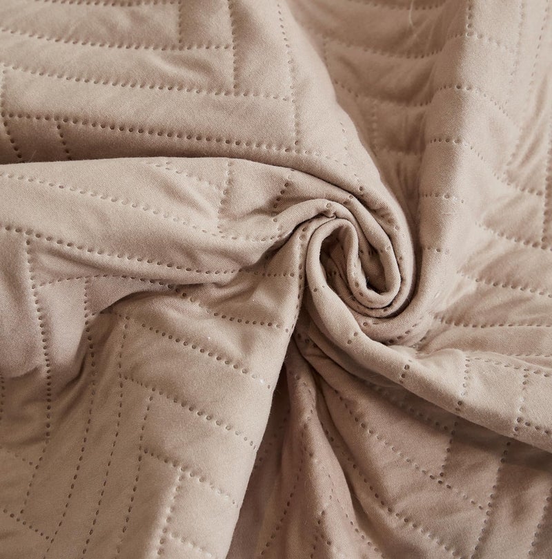 House of Quirk Quilted Polyester Sofa Cover Mat - Anti-Slip, Water-Resistant Couch Protector for Pets, Kids - Machine Washable Furniture Protector (Coffee, 60x185 cm, One Seater) - Image 4