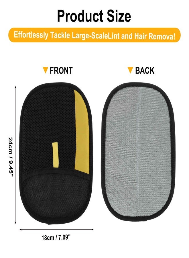 GLIDESMOOTH Pet Hair Remover Gloves, Advanced Static-Adhesive Pet Hair Removal Gloves, Reusable Cat Dog Hair Remover Mitt, Pet Grooming Glove for Shedding, 2 PCS - Image 2