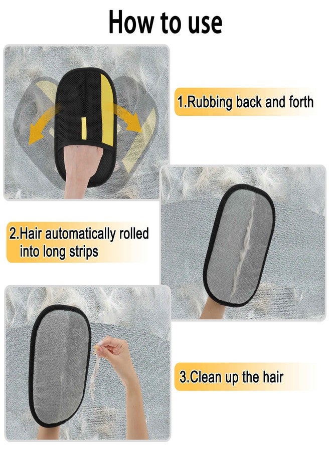 GLIDESMOOTH Pet Hair Remover Gloves, Advanced Static-Adhesive Pet Hair Removal Gloves, Reusable Cat Dog Hair Remover Mitt, Pet Grooming Glove for Shedding, 2 PCS - Image 4