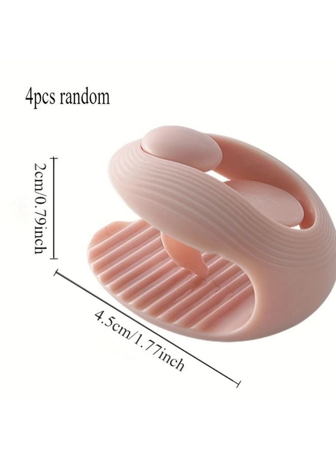 4pcs Needle Free Quilt Holders Anti Slip Invisible Buckle Clips Secure Bedding Polypropylene - Image 1