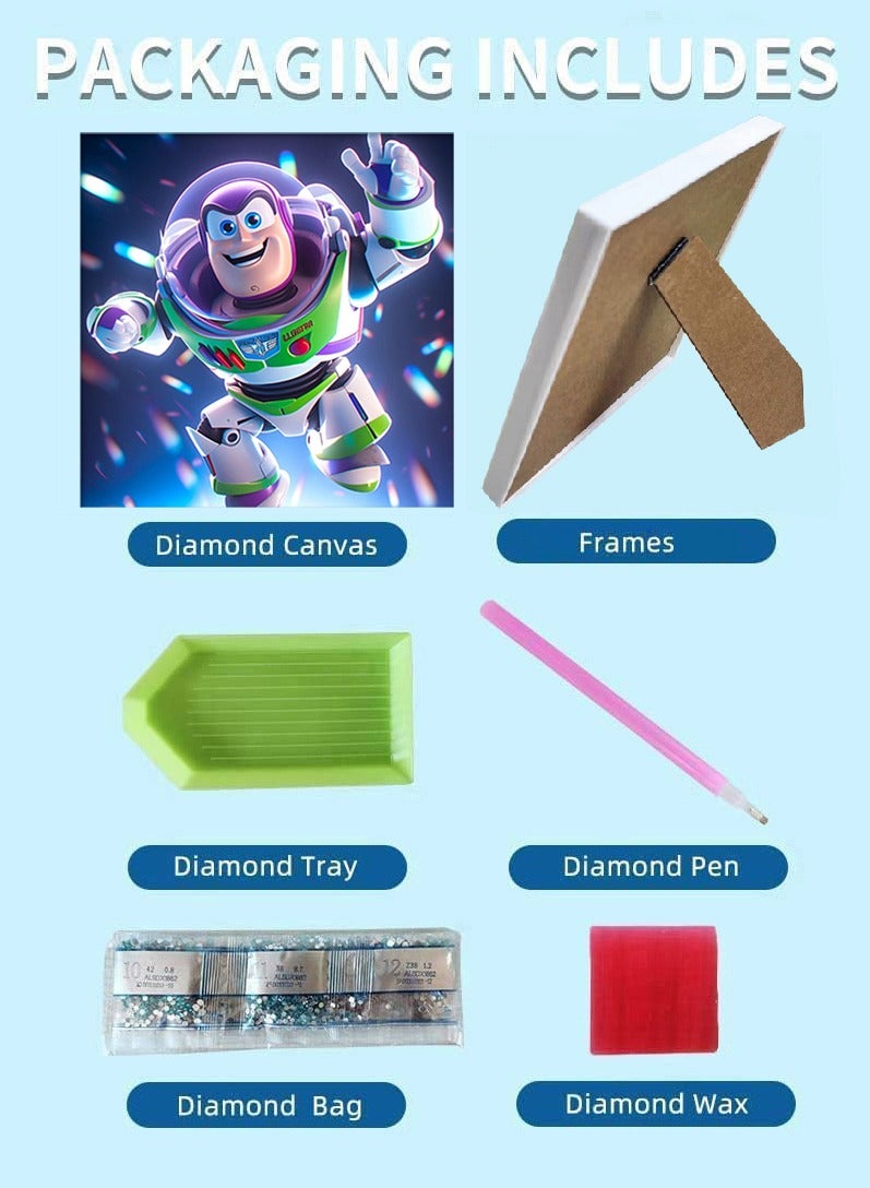 5D Diamond Art Painting Kits for Kids with Frame - Diamond Art for Kids Ages 6-8-10-12,DIY Art and Crafts  Home Wall Decoration,7x7 Inch  - Image 3