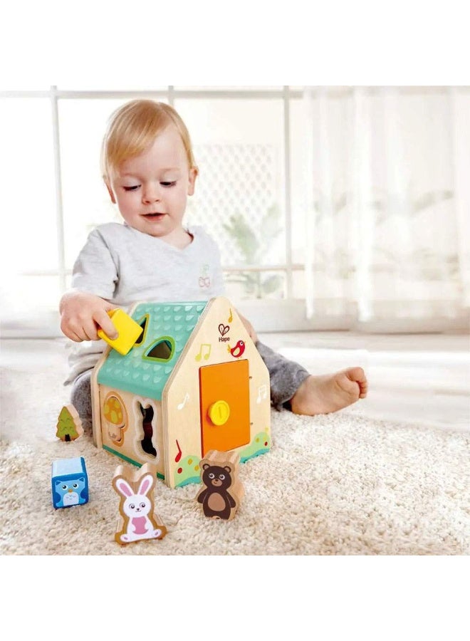 Hape لعبة تصنيف الأشكال على شكل بيت الحيوانات (9 قطع) - Image 3
