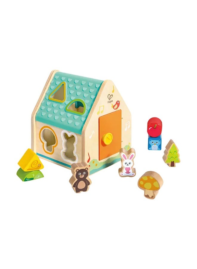 Hape لعبة تصنيف الأشكال على شكل بيت الحيوانات (9 قطع) - Image 2
