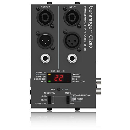 Behringer CT200 Microprocessor-Controlled 8-in-1 Cable Tester,Black - Image 3