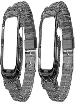 Strap Watch complete cover 2 pieces For Apple Watch size 42/44 clear black
