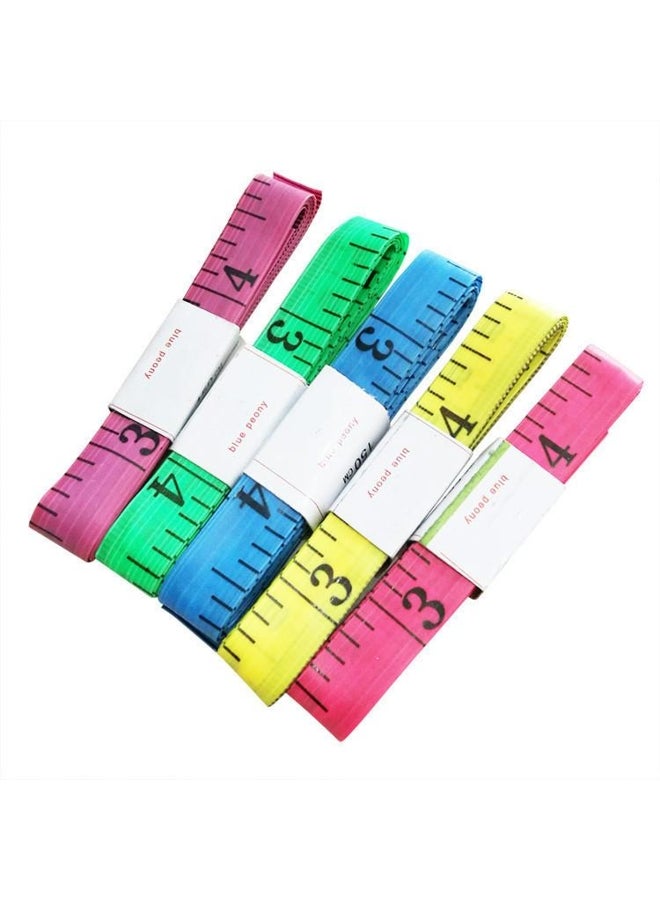 1.5m Body Measurement Ruler Sewing Tailor Tape Measure Mini Soft Flat Ruler Centimeter Gauge Sewing Tape Measure Random Color 