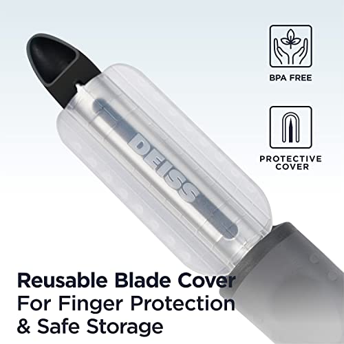 Deiss PRO Swivel Vegetable Peeler - Sharp Stainless Steel Peeler With Easy Non-Slip Hand Grip, Potato Peelers For Kitchen, Fruit, Carrot, Apple, Veggie, Kiwi, Durable, And Dishwasher Safe (BLACK) - Image 5