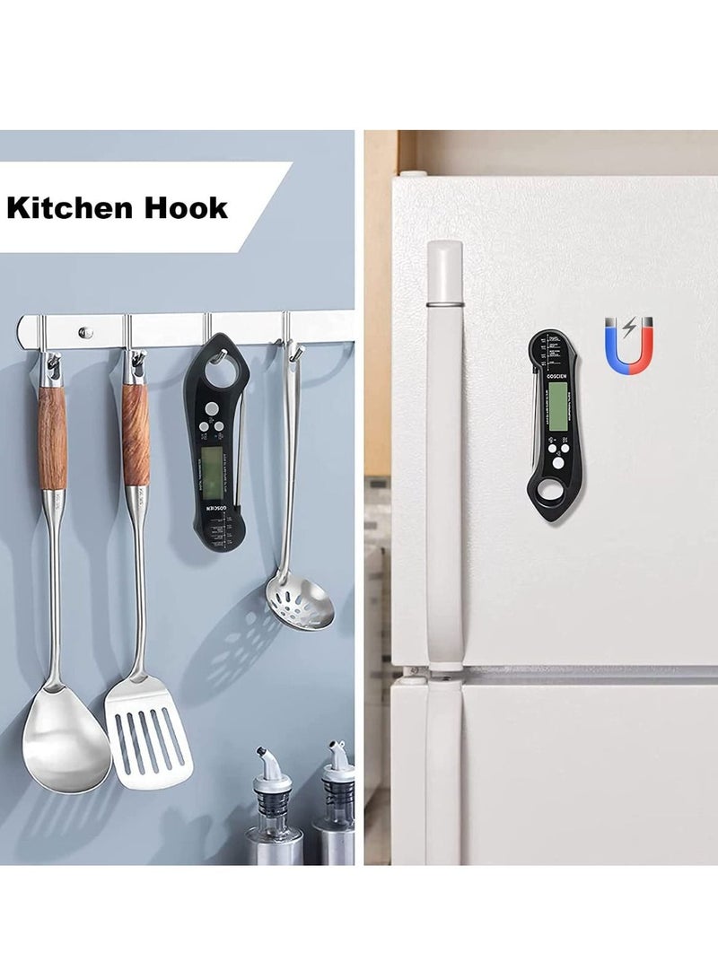 Excefore Instant Read Meat Thermometer for Cooking, Waterproof Digital Food Dual Probe Design with Magnet, Backlight, Calibration and Foldable Deep Frying, Grill, BBQ, Kitchen or Outdoor - Image 3