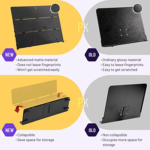 CAHAYA Foldable Sheet Music Stand with Tri-fold Panel Portable Music Stand with Carrying Bag Matte Frosted Metal Material Sturdy Height Adjustable CY0317 - Image 3