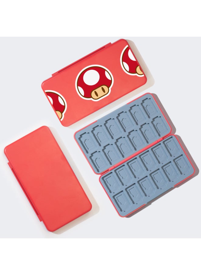 نيوترل صندوق بطاقات نينتندو سويتش - صندوق تخزين ألعاب سويتش OLED - صندوق بطاقات 24 في 1 سعة 24 لعبة - Image 1