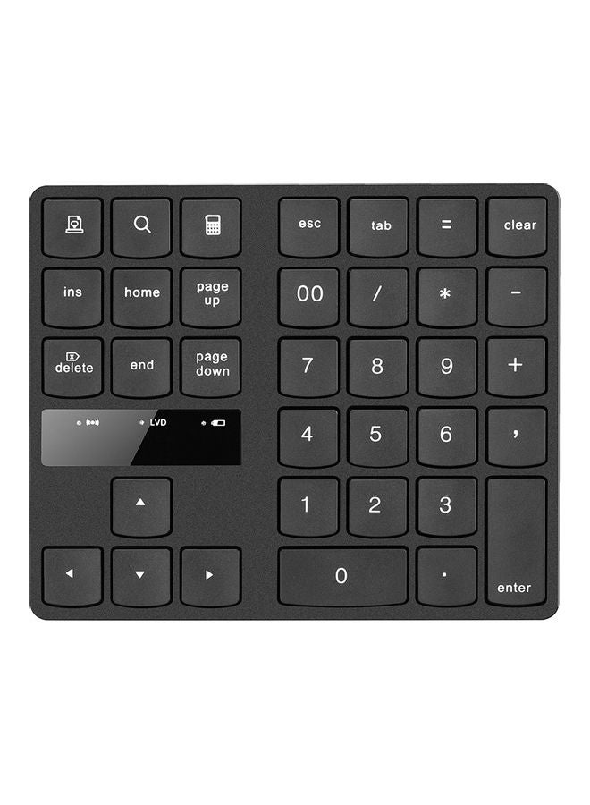 Portable Wireless Numeric Keyboard Black - Image 1