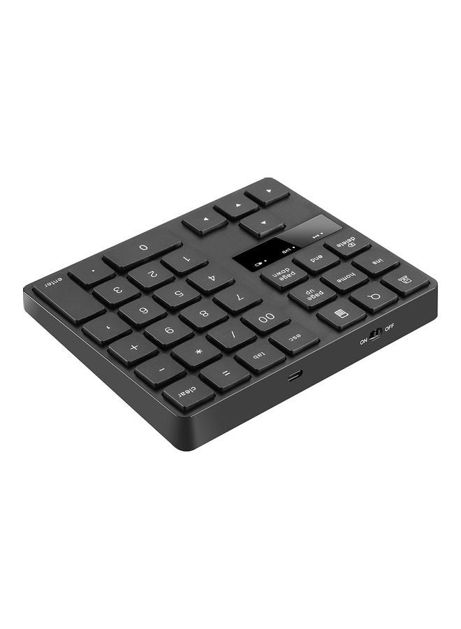 Portable Wireless Numeric Keyboard Black - Image 2