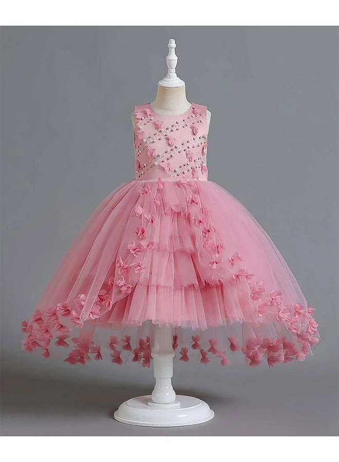 Mark & Mia Mark & Mia Pearl Embellished Party Dress - Dark Pink