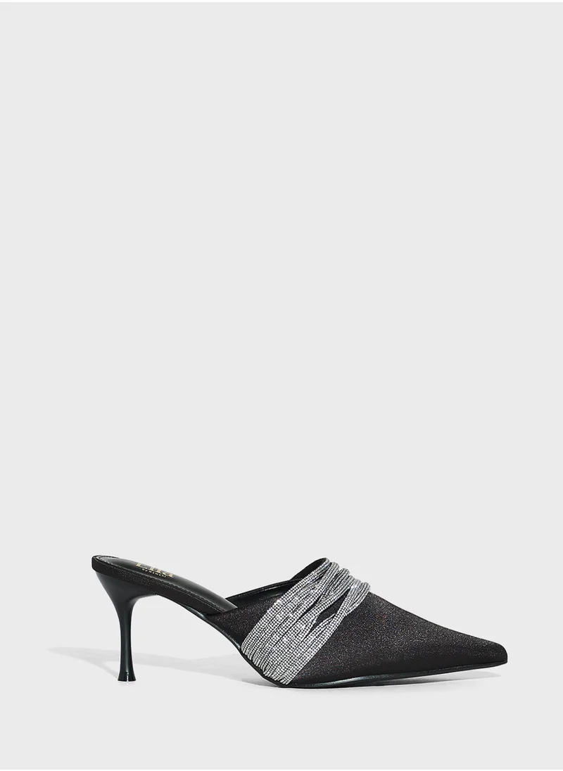 ايلا ليمتد اديشن Multi Strap Diamante Mule Pump