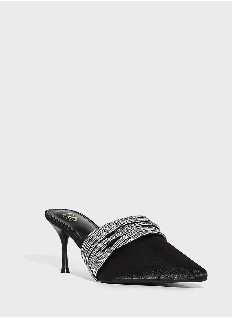 ايلا ليمتد اديشن Multi Strap Diamante Mule Pump