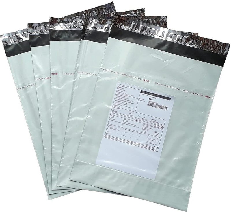 PackSmith Temper Proof Courier Bags 8x10 Inches (Pack of 100) | Secure POD Plastic Poly Mailer Envelopes for Shipping, Packing, Ecommerce & Logistics | Self-Sealing, Tear-Resistant Pouches - Image 1