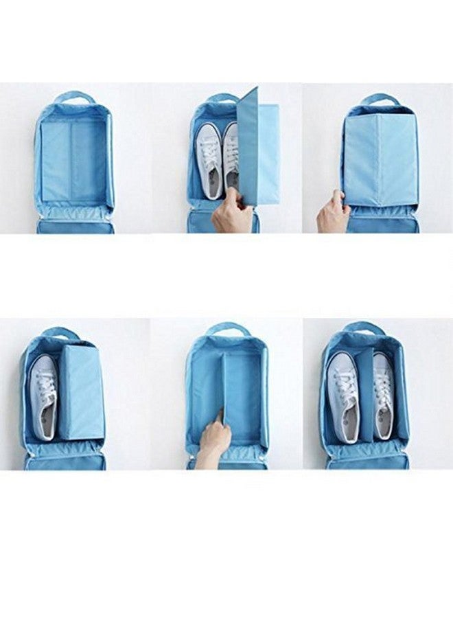 CLOMANA¬Æ 3 Layer Waterproof Travel Shoes Storage Footwear Organiser Pouch Bag for Travelling and Hiking (Multi Color) - Image 5