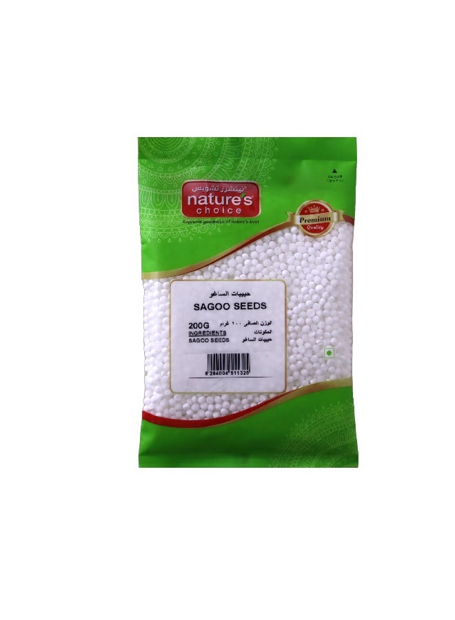 Nature's Choice Sagoo Seeds, 200 Gm - Image 1