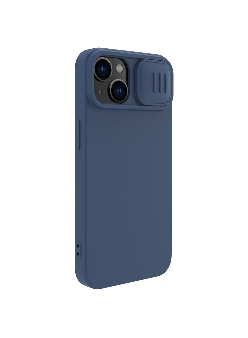 Nillkin CamShield Silky Magnetic Silicone Case For iPhone 14 Pro - Blue - Image 3
