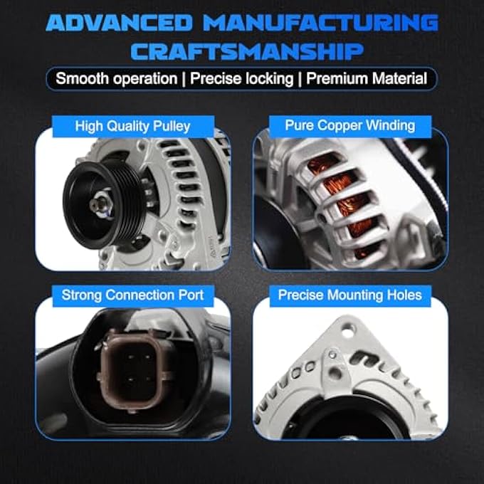 YOMALL Alternators 11391 for 2009-2012 RL & 2010-2013 ZDX & 2010-2014 TSX & 2009-2011 Pilot & 2011-2013 MDX & 2008-2010 Odyssey & 2009-2011 Ridgeline & 2009-2014 TL 3.5L / 3.7L - Image 4