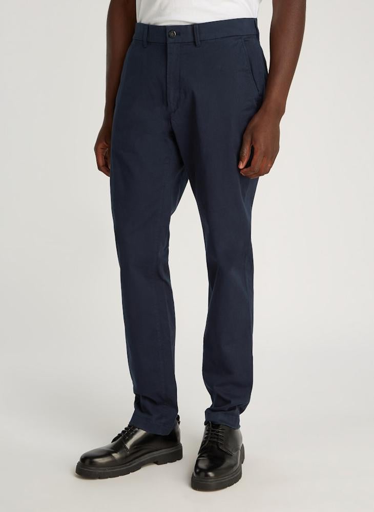 CALVIN KLEIN - Modern Slim Twill Chino Trousers - Image 1