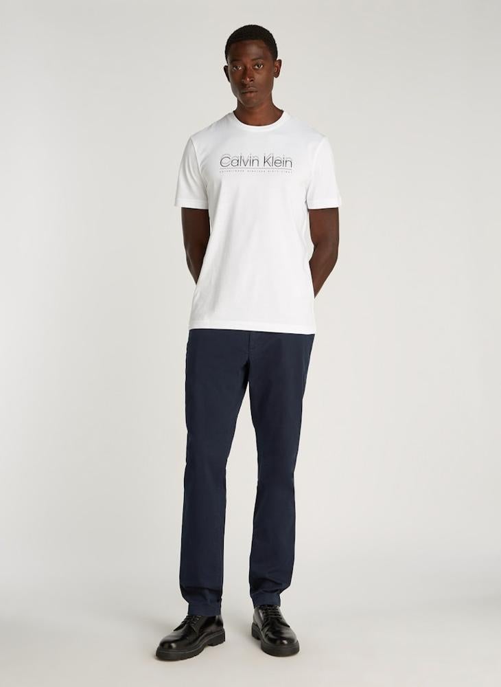 CALVIN KLEIN - Modern Slim Twill Chino Trousers - Image 1