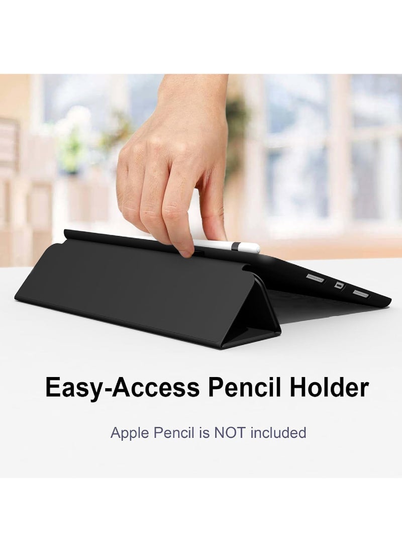 Captaintech Case for iPad mini 5/4 7.9 Inch (2019/2015) with Pencil Holder,Shell Soft-Touch Tablet Stand Cover, Auto Wake/Sleep for iPad mini 4/5 7.9inch (2015/2019 Model A1538 A1550 A2133 A2124 A2125 A2126)  - Image 4