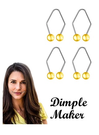 2 Pair Dimple Maker for Cheeks Facial Dimple Trainer to Create Charming Smile Premium Stainless Steel Tool for Natural Dimples Easy Facial Expression Training Yellow - pzsku/Z6BD1DE9F23DEEFD0C281Z/45/_/1706012304/1a123fef-6442-43fa-a745-14b93a20a284