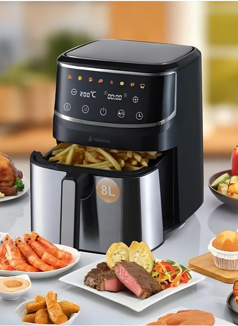 Air fryer with screen 8 liters of 1700 watts
