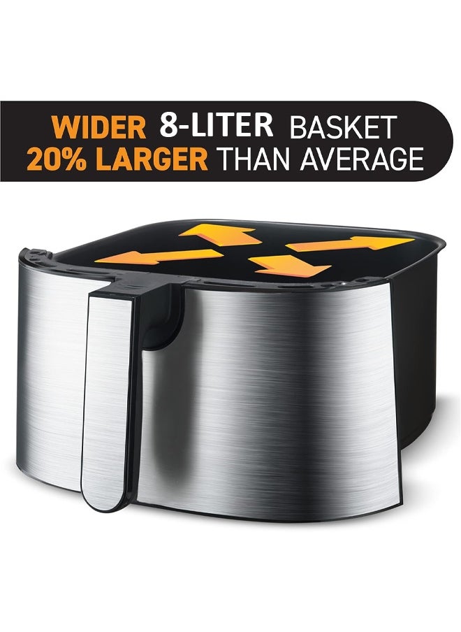 Air fryer with screen 8 liters of 1700 watts