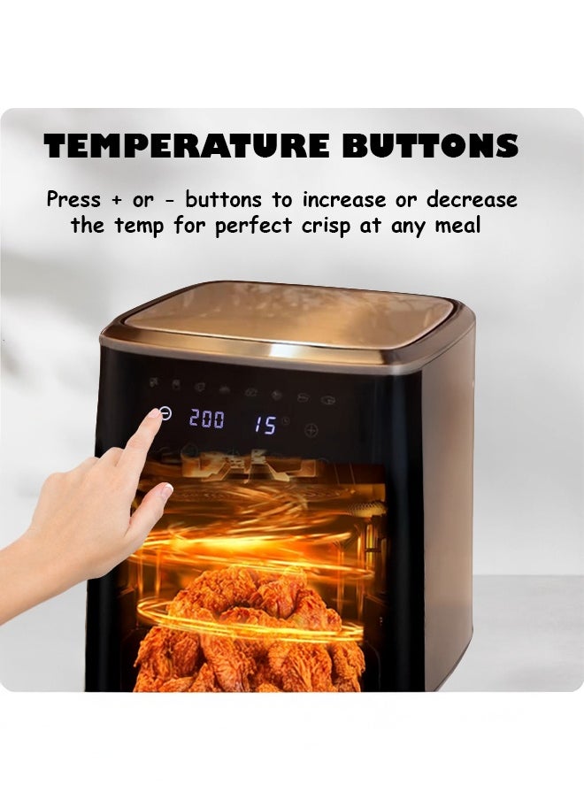 Air fryer with screen 8 liters of 1700 watts