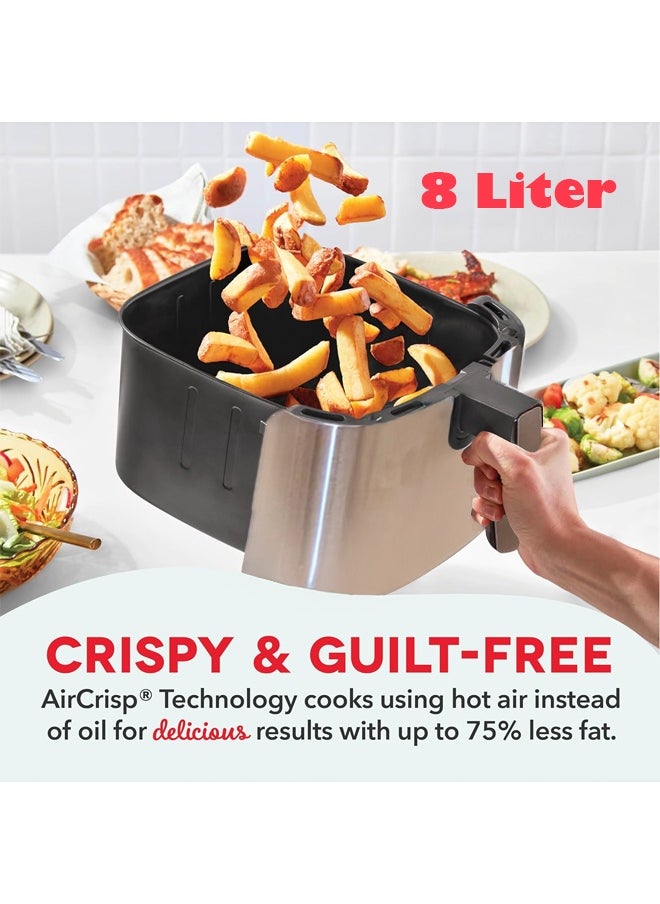 Air fryer with screen 8 liters of 1700 watts