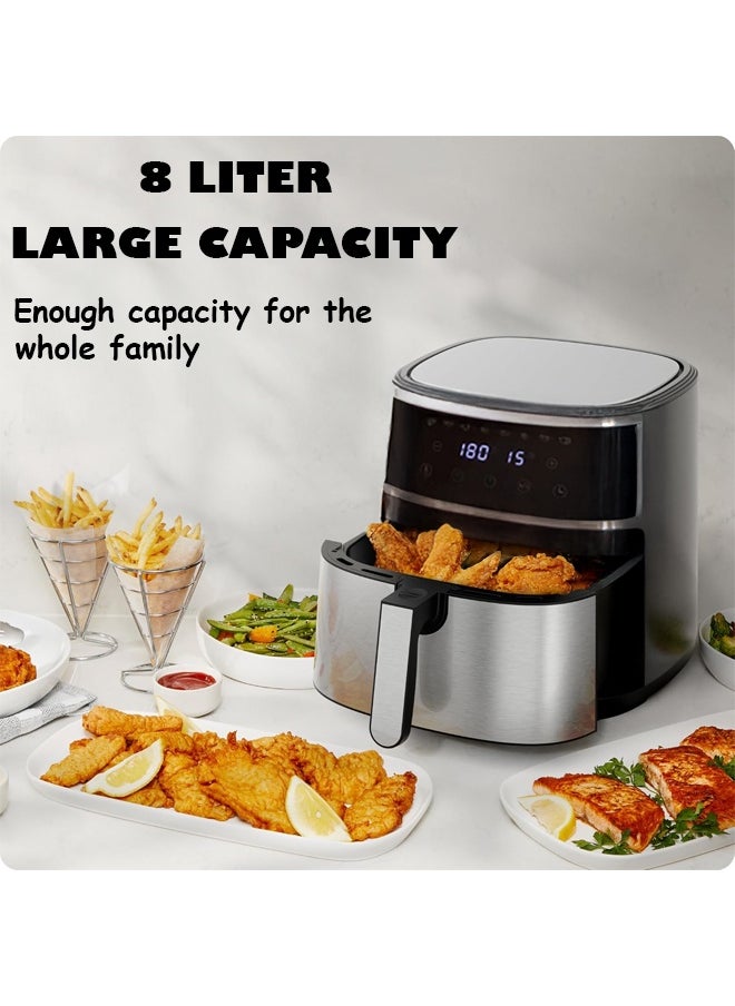 Air fryer with screen 8 liters of 1700 watts